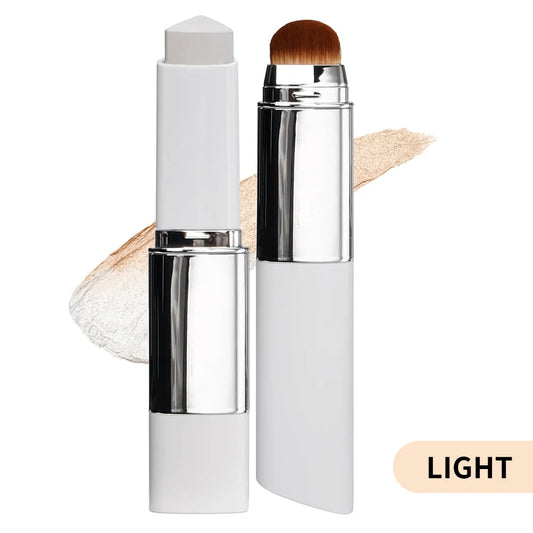 Color-Changing Foundation Stick with Collagen Capsules - Dual-Ended with Detachable Brush
