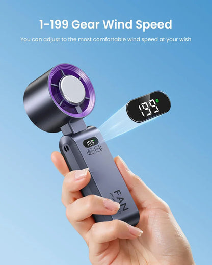 Ultra-High Speed 199-Level Turbo Portable Fan